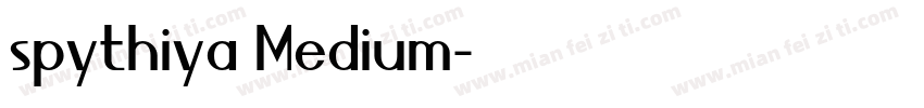 spythiya Medium字体转换